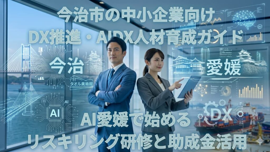 今治市の中小企業向けDX推進とは｜AI今治で始めるAIDX人材育成と助成金活用
